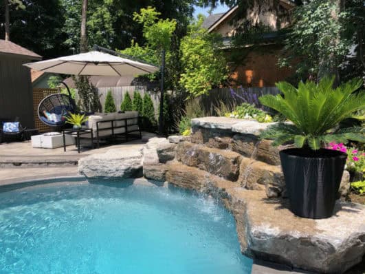 Pool Fountain Feature